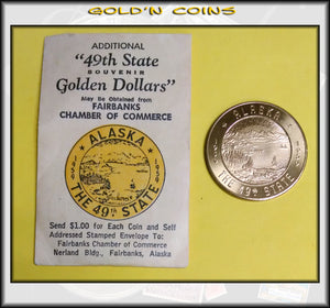 Alaska "49th State Golden Dollar" So-Called Dollar