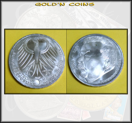 1975-J Germany Silver 5 Mark Commemorative