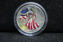 1999 1 OUNCE SILVER EAGLE - COLORIZED OBVERSE