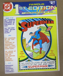 DC SUPERMAN GIANT "FAMOUS 1ST EDITION" - GOOD CONDITION