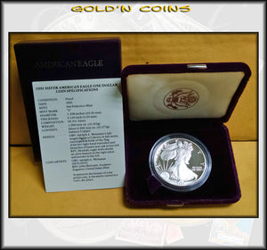 1991 Proof Silver Eagle in Original Government Packaging