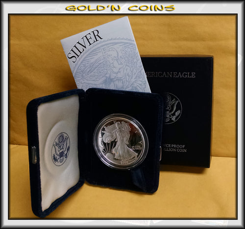 2000 Proof Silver Eagle in Original Government Packaging
