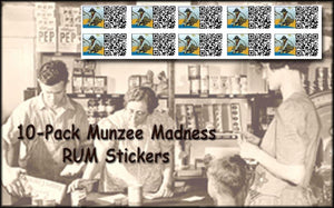 Munzee Madness (RUMS) Reseller Unique Munzee Stickers - 10 Pack