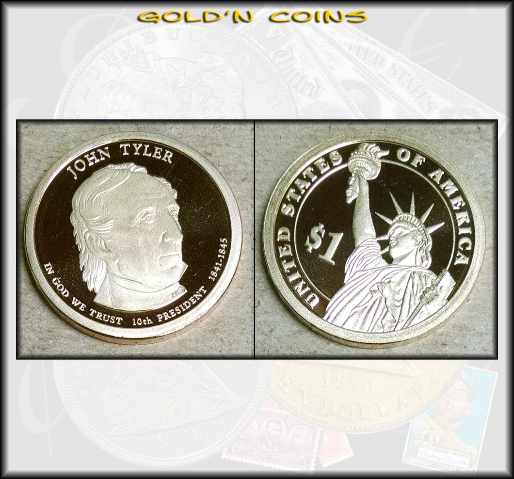 2009-S John Tyler Presidential Gold Dollar Choice PROOF