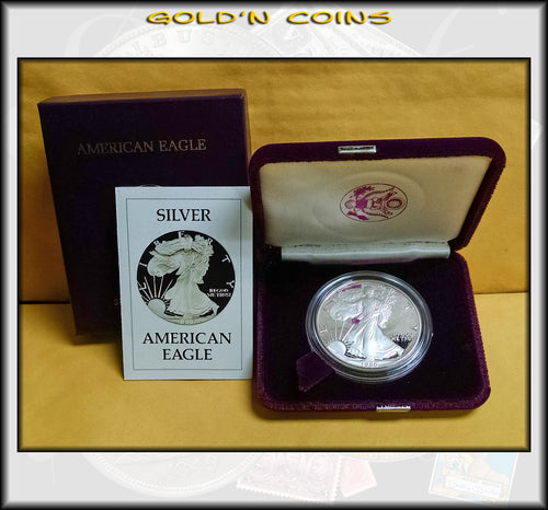 1986 Proof Silver Eagle in Original Government Packaging